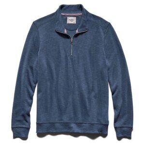 Flag & Anthem Men's Small Navy Quarter-Zip Lavelle Sweater Athletic Fit